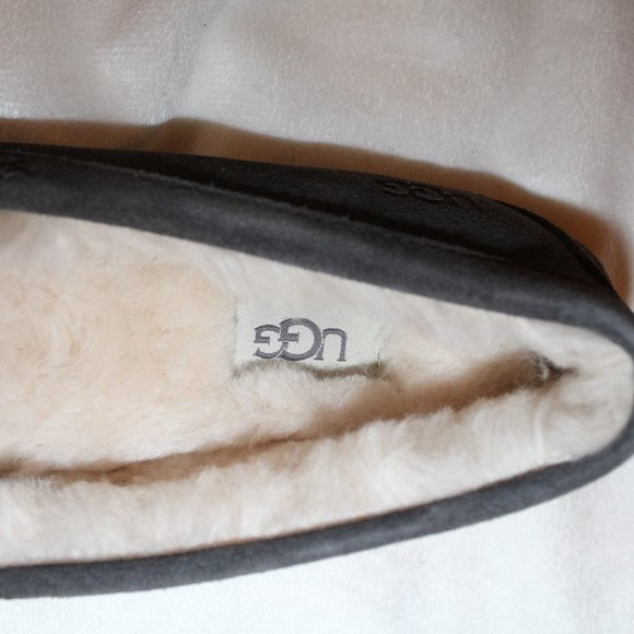 NIB‎ UGG ANSLEY II STUDDED SUEDE SLIPPERS GRAY 8 - Picture 6 of 6